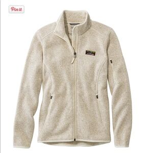 LL bean women’s full zip fleece jacket